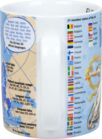 Wissensbecher Porzellan Europa 490ml