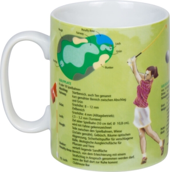 Wissensbecher Porzellan Golf 490ml