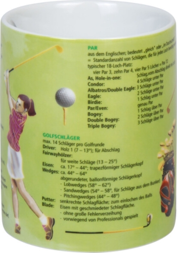 Wissensbecher Porzellan Golf 490ml