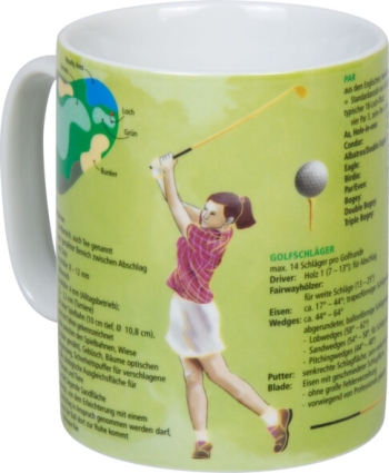 Wissensbecher Porzellan Golf 490ml