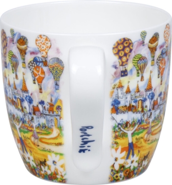 Henkelbecher Porzellan Hot Air Balloon by Portchie 425ml