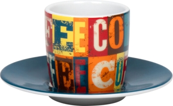 Espressotasse Porzellan Coffee Squares 85ml