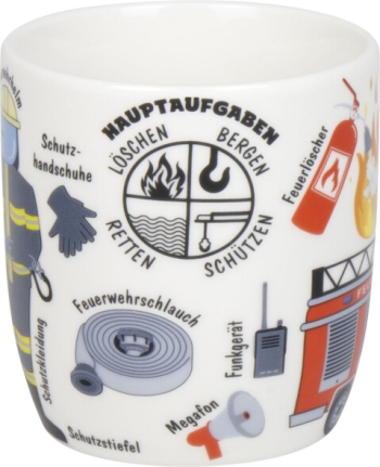 Wissensbecher Porzellan Wissensbecher Kid`s Feuerwehr 230 ml