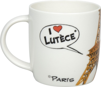 Henkelbecher Porzellan Asterix - Je t'aime Paris 400 ml