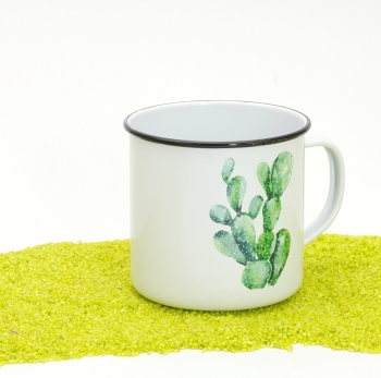 Henkelbecher Happy Metal Mug Cactus 400ml