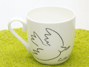 Henkelbecher Porzellan Picasso - La Colombe de la Paix 425ml