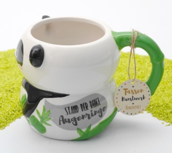 Motiv-Tasse Panda - Stand der Dinge Augenringe 500 ml