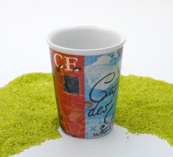 Coffee To Go Becher Porzellan Cosmopolitan Coffee Style France- Café des Artistes 380ml