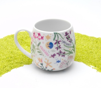 Kuschelbecher Porzellan Deckel & Sieb Julia Kluge - Schlaf schön! 420ml