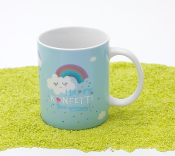 Zaubertasse Porzellan Regenbogen 350 ml