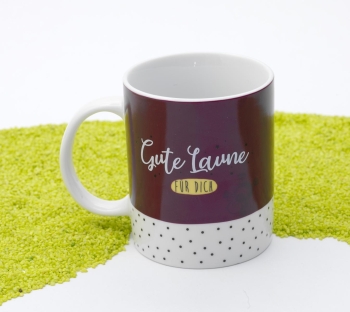 Zaubertasse Porzellan Gute Laune 350 ml
