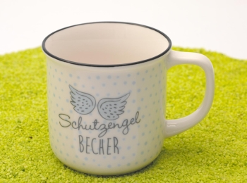 Becher Porzellan "Lieblingsbecher für Dich" Schutzengel 350 ml