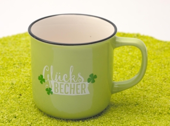 Becher Porzellan "Lieblingsbecher für Dich" Glücksbecher 350 ml