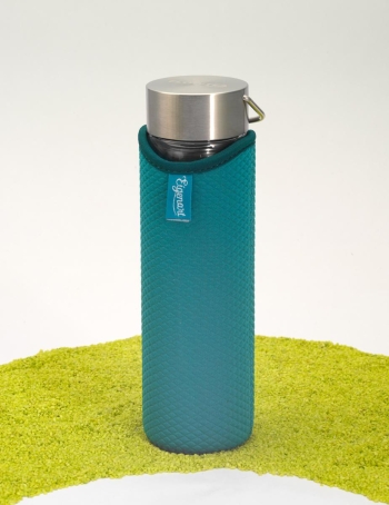 FlowTea Teezubereiter aus Glas Fireflower 400ml Neoprenhülle