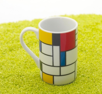 Mini Espresso Porzellan Hommage to Mondrian - Large Fragments 90ml