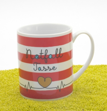 XL Tasse Porzellan Notfall Tasse 600 ml