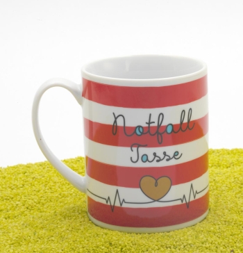 XL Tasse Porzellan Notfall Tasse 600 ml
