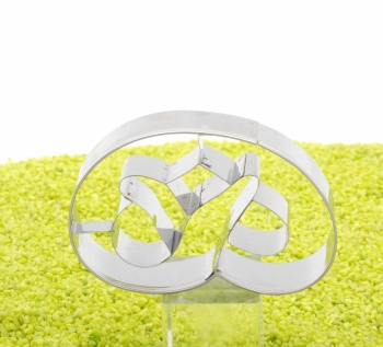 Präge-Ausstecher Breze Edelstahl 8cm