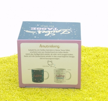 Zaubertasse Porzellan Lieblingsmensch 350 ml
