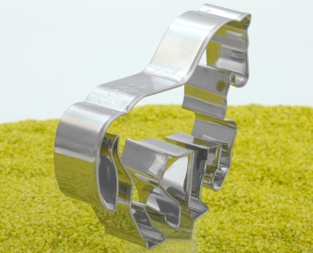 Ausstecher Pferd in Piaffe Edelstahl 10cm