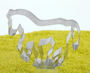 Ausstecher Pferd in Piaffe Edelstahl 10cm