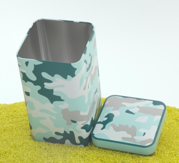 Teedose midi Camouflage in bleu 500g
