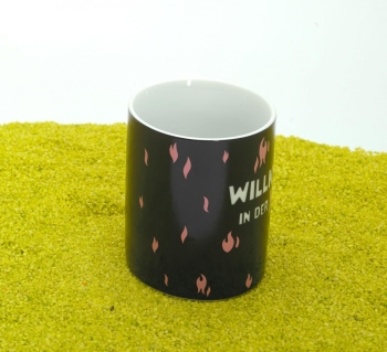 Zaubertasse Porzellan Willkommen 350 ml