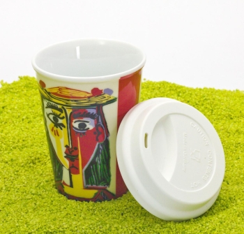 Coffee To Go Becher Porzellan Picasso - Femme au Chapeau 380ml