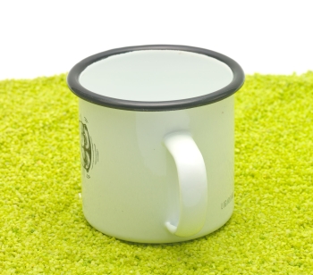 Tasse aus Emaille Muschelotter 300ml