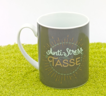 XL Tasse Porzellan Anti-Stress mit Golddruck 600 ml