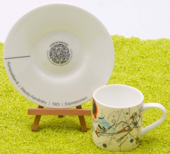 Espressotasse Porzellan ARTselection Komposition 8 by Wassiliy Kandinsky 95ml