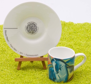 Espressotasse Porzellan ARTselection Blaues Pferd by Franz Marc 95ml
