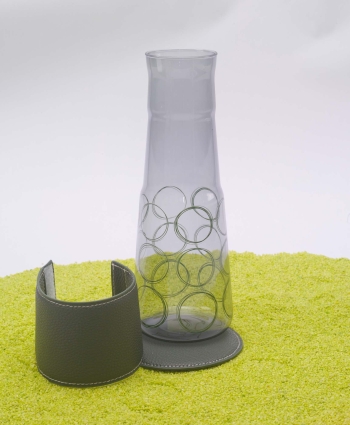 Eve Glaskaraffe Circular Green 1,25l
