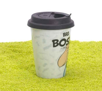 Coffee To Go Becher Porzellan Asterix Characters Obelix -Big Boss 380ml