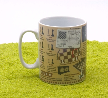Wissensbecher Porzellan Schach 490ml