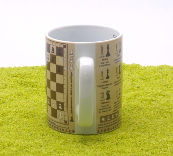 Wissensbecher Porzellan Schach 490ml