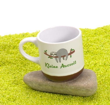 Espressotasse mit Gravur Auszeit