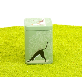 Teedose Yoga Katzen grün 100g