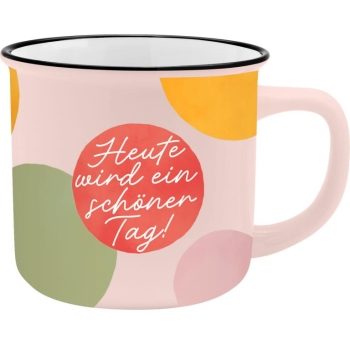 Extragroßer Lieblingsbecher Porzellan Heute 550 ml