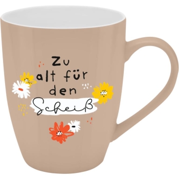 Becher Porzellan Herrlich böser Becher Scheiss 350ml