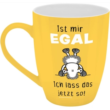 Becher Porzellan Herrlich böser Becher Egal 350ml