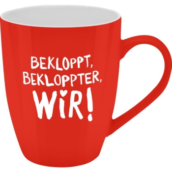 Becher Porzellan Herrlich Böser Becher Bekloppt 350ml