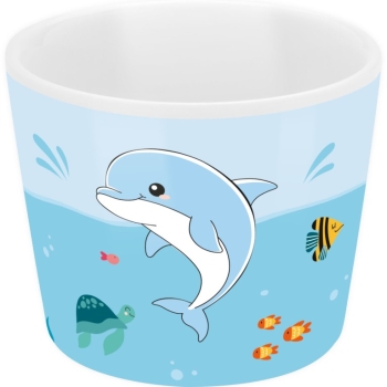 Eierbecher aus Porzellan für Kinder Delfin