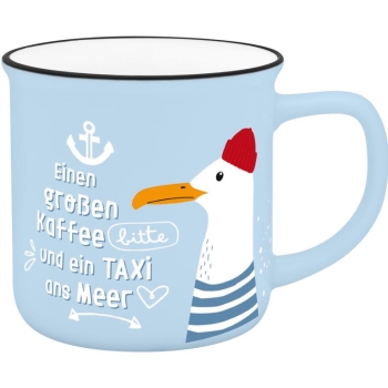 Becher Porzellan "Lieblingsbecher für Dich" Meer 350 ml
