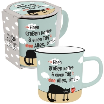 Extragroßer Lieblingsbecher Porzellan Kaffee 550 ml