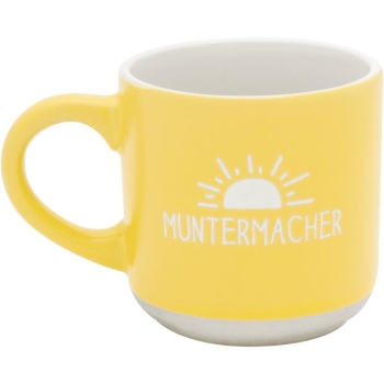 Espressotasse mit Gravur Muntermacher
