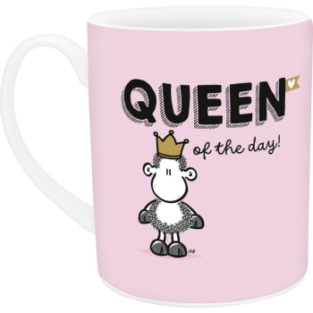 XL Tasse Porzellan Queen mit Goldauflage 600 ml