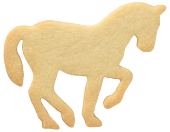 Ausstecher Pferd in Piaffe Edelstahl 10cm