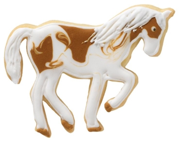 Ausstecher Pferd in Piaffe Edelstahl 10cm