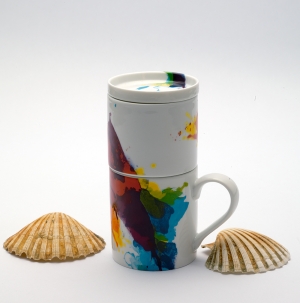 Kaffeemaschine Porzellan - Coffee for one - On Colour Flow 330ml